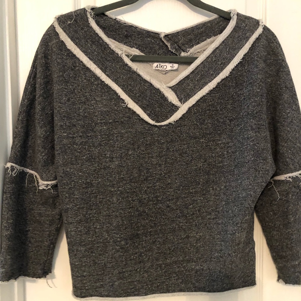 AIKO Cropped Sweatshirt - Picture 2 of 7